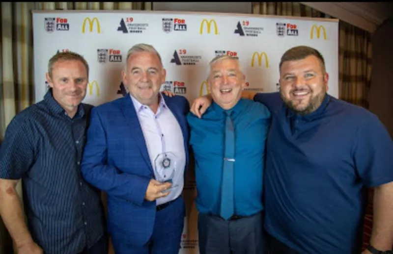 Club representatives together at an awards night